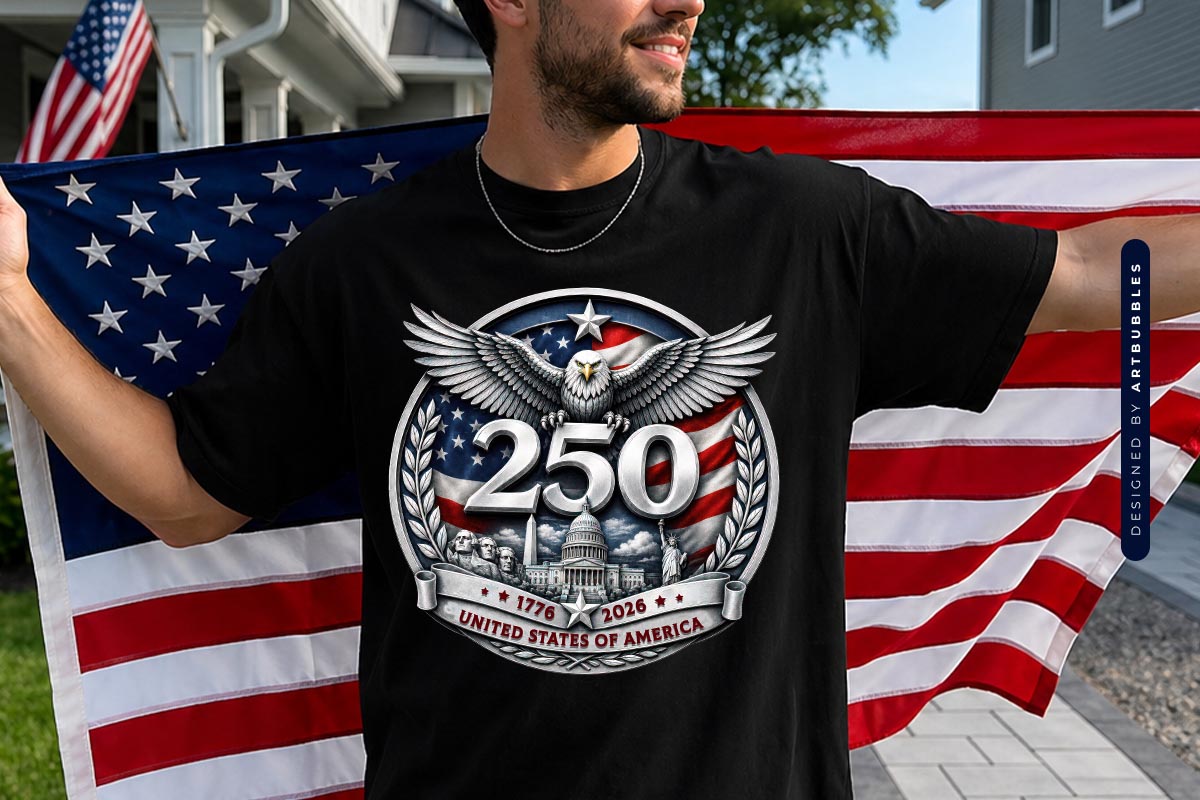 250th Anniversary United States of America PNG Shirt Mockup Image.jpg