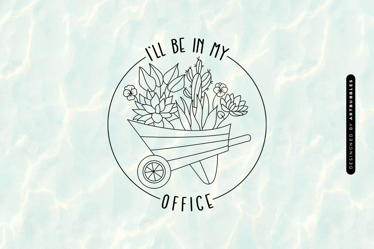 I'll be in My Office - Plant Outline SVG Image.jpg