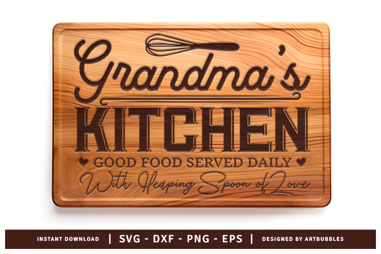 Grandma's Kitchen Cutting Board SVG Image.jpg