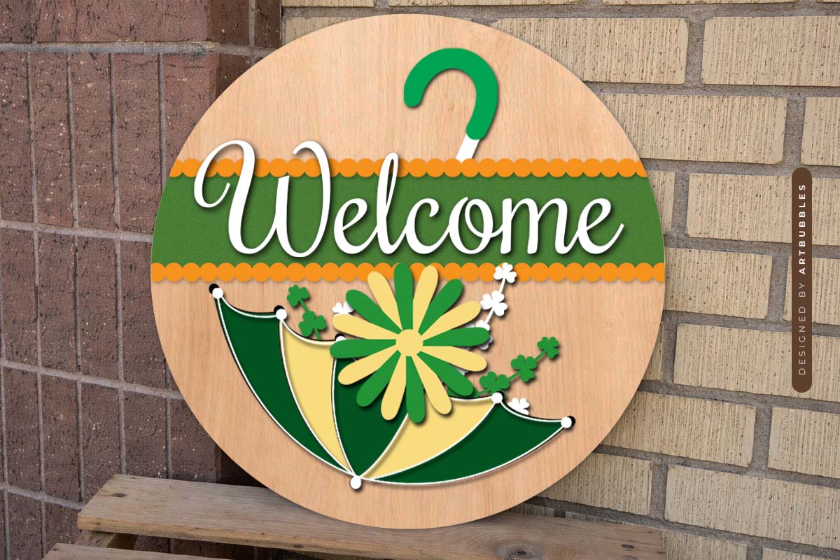 St Patrick's Day Round Door Sign SVG Bundle Image 5.jpg