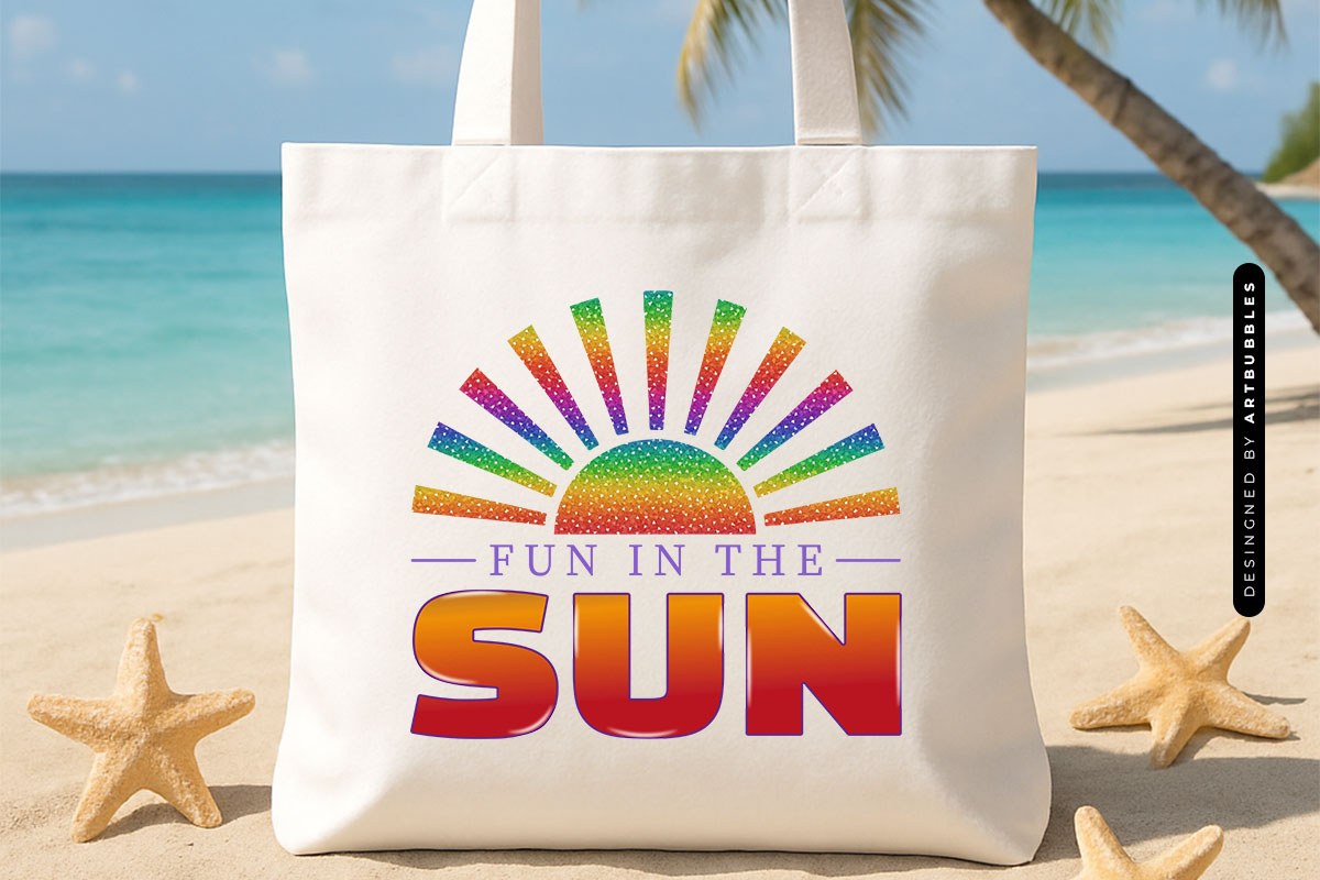 Fun in the Sun - Summer Quote Sublimation Tote Bag Mockup Image.jpg