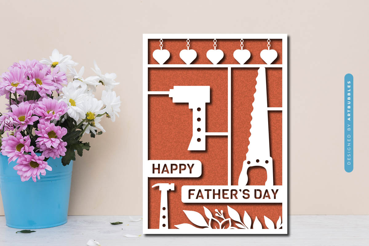 Handmade Happy Father's Day Card SVG Image.jpg