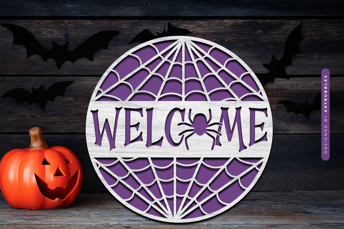 Welcome Halloween Door Hanger Laser Cut SVG Image 2.jpg