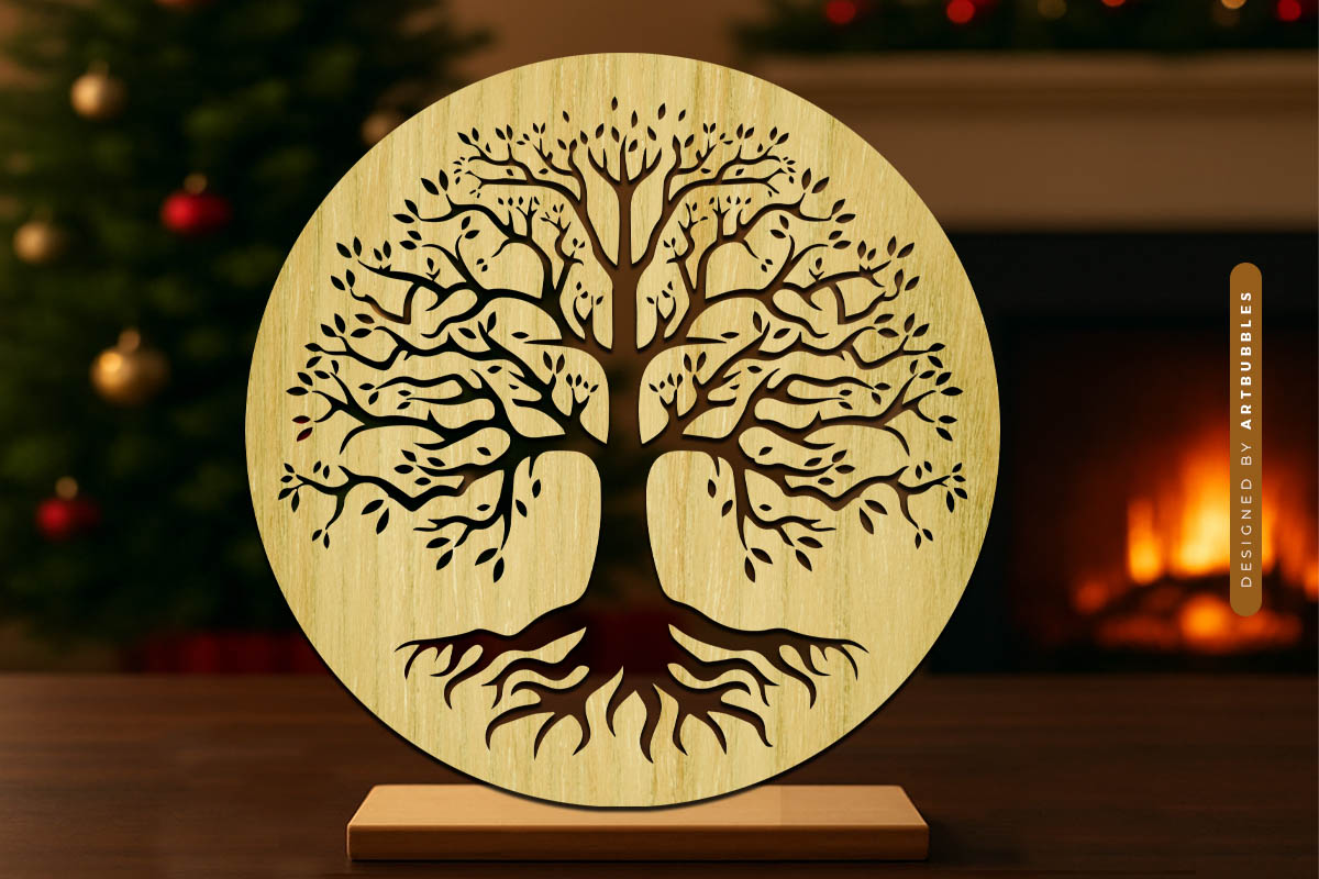 Family Tree of Life SVG Laser Cut Design