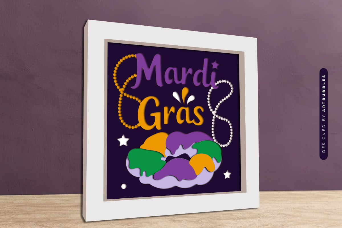3D Mardi Gras Paper Cut Shadow Box SVG Image.jpg