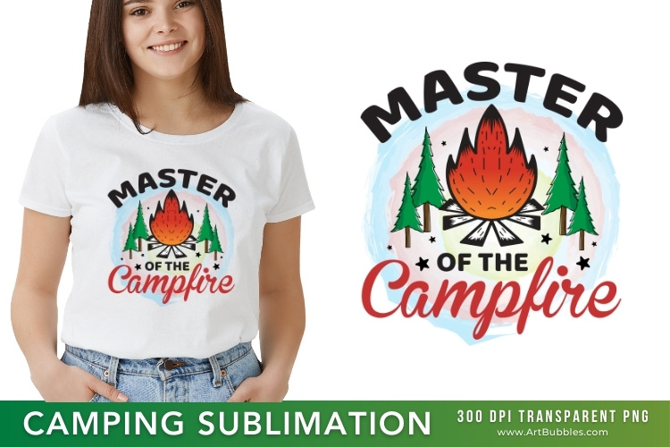 Master of the Campfire - Camping Sublimation PNG