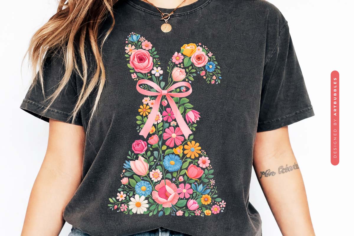 Easter Bunny PNG Sublimation Transfer Bundle Tshirt MockupImage.jpg