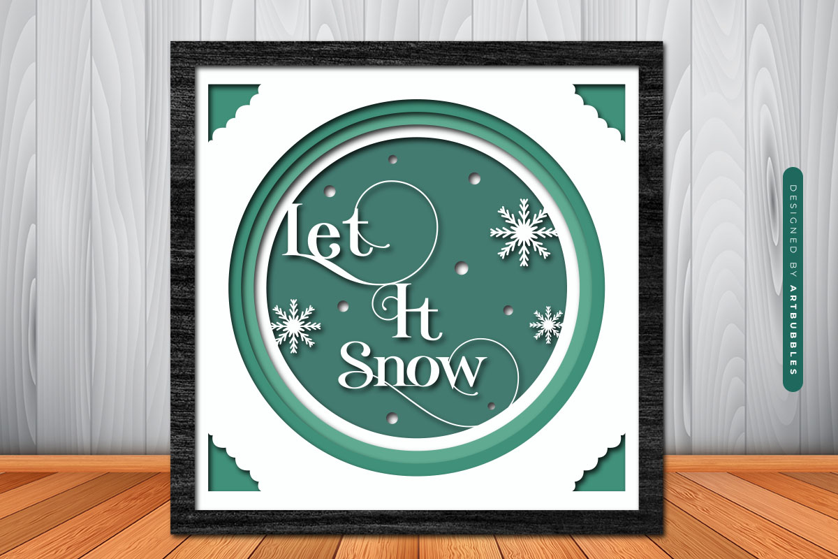 Paper Cut Layered Shadow Box Christmas SVG Image 3.jpg