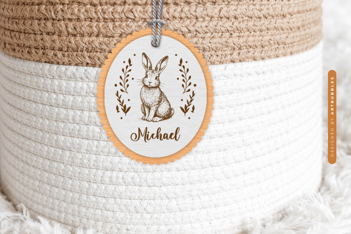 Laser Cut Easter Bunny Basket Tag SVG Image 2.jpg