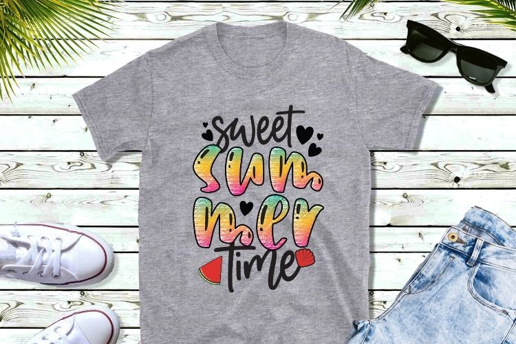 Sweet Summer Time PNG Sublimation Transfer Shirt Mockup Image.jpg