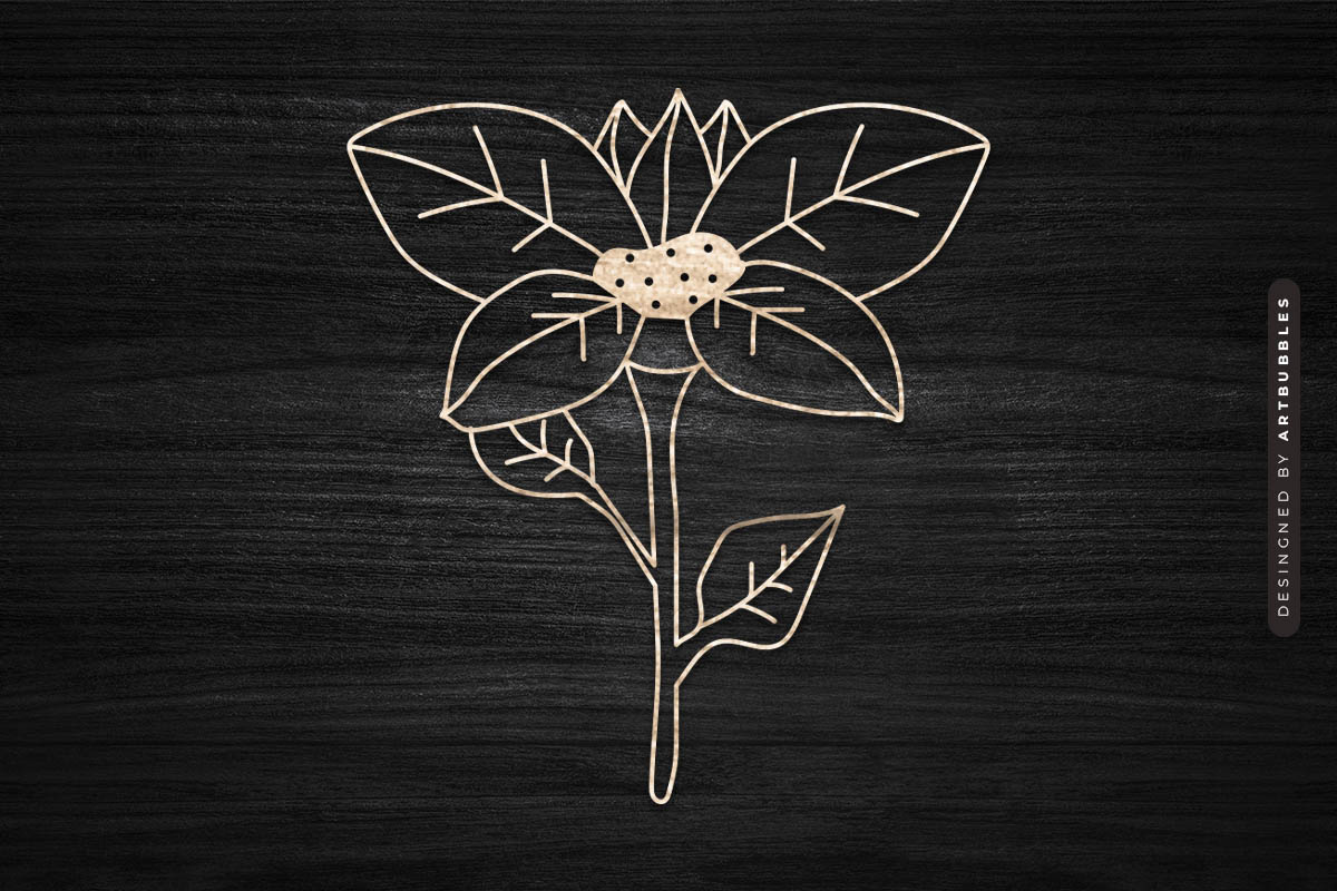Poinsettia Flower Laser Cut SVG for Glowforge Image 3.jpg