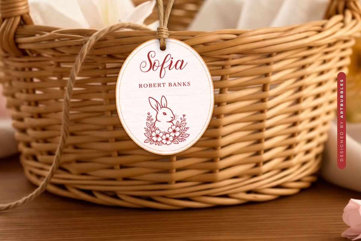 Personalized Easter Gift Tag SVG Bundle Image 4.jpg